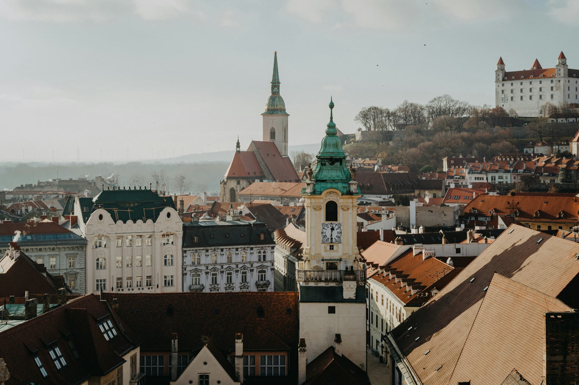 Panoráma starého mesta v Bratislave